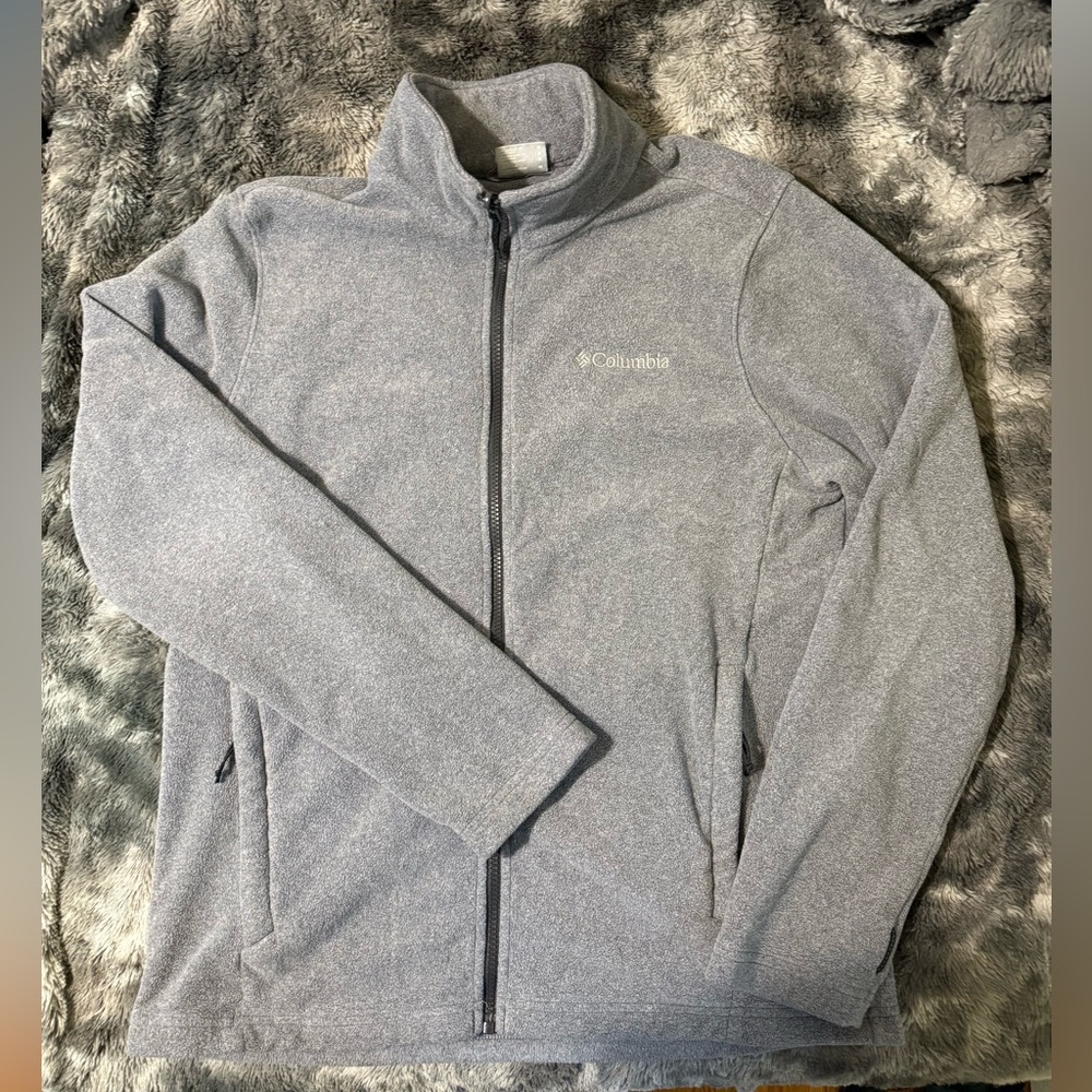 Men Columbia Gray Full-Zip Jacket